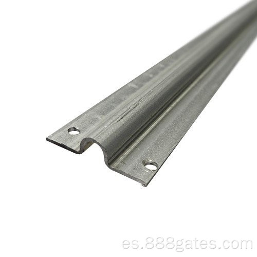 Pista de puerta corrediza galvanizada en forma de 16 mm y 20 mm